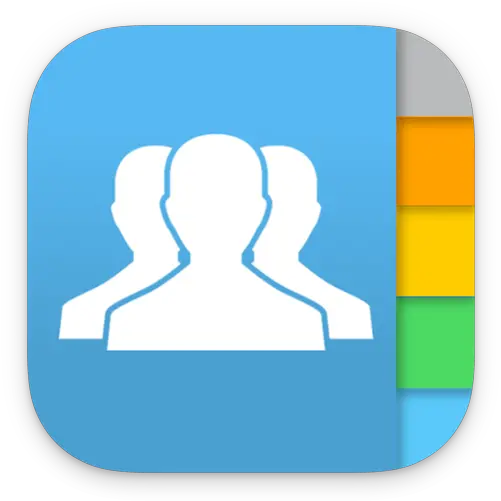 Contactsxl 2016 Apps 148apps Icono Personas Fondo Azul Png Ios Contacts Icon