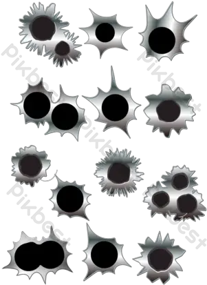 Bullet Hole Glass Element Png Images Psd Free Metal