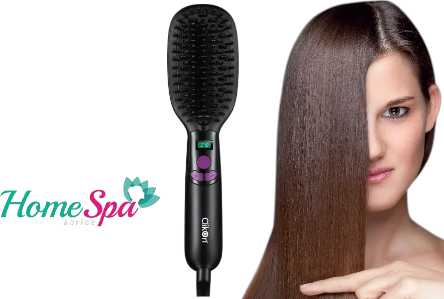 Download Clikon Hair Straightener Brush Girl Png Hair Brush Png