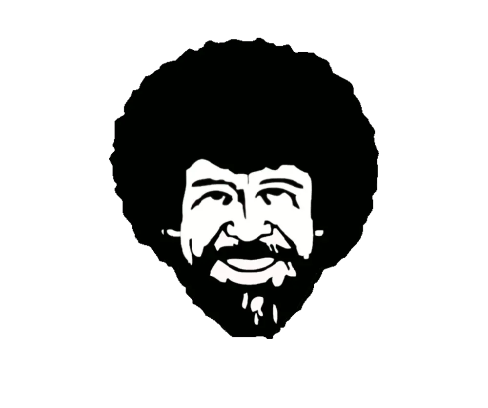 Bob Ross Funny Quotes Jokes Easy Bob Ross Drawing Png Bob Ross Transparent Background