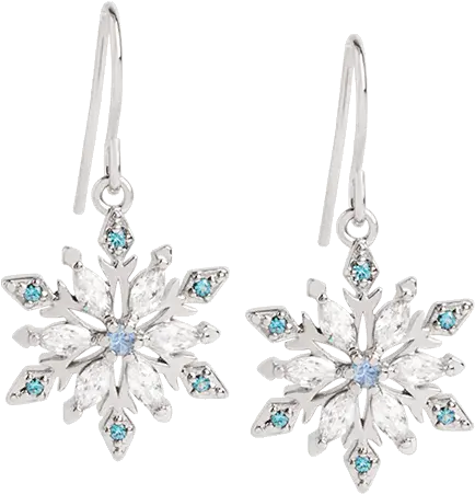Silver Cz Snowflake Drop Earrings Origami Owl Custom Jewelry Solid Png Silver Snowflake Png