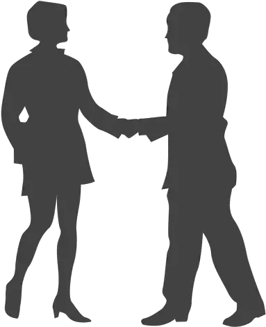 Business Woman Meeting Businessman Silhouette Transparent Transparent Business Meeting Silhouette Png Business Woman Png