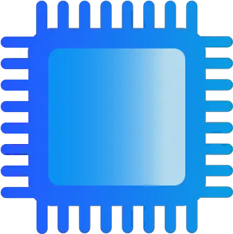 Processor Computer Chip Central Unit Cpu Icons Processor Png Icon Blue Processor Icon