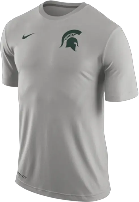 Nike Michigan State Spartans Grey Stadium Touch Short Sleeve T Shirt 12514072 Nike Png Indiana Pacers Nike Icon Shorts