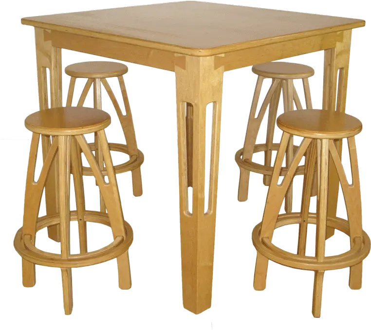 Pub Table And Stools Transparent Png Pub Table Stools Wood Table Png