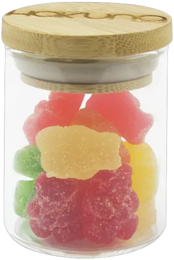 Hakuna Supply Cbd Gummy Candy Glass Bottle Png Gummy Bears Png