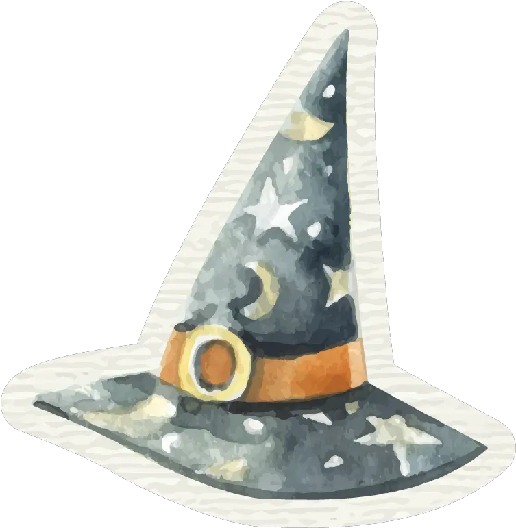 Download Hd Halloween Watercolor Watercolor Witch Hat Witch Hat Watercolor Png Witch Hat Transparent Background
