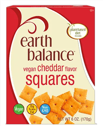 Vegan Cheddar Flavor Squares Earth Balance Cheddar Squares Png Cheez It Png