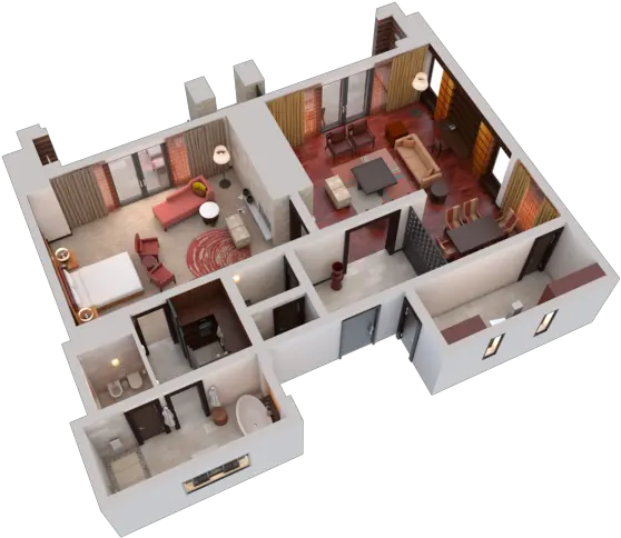 Visrez U2013 3d Visualization Platform Floor Plan Builder Software Vertical Png Hotel Icon Penthouse