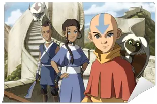 Avatar The Last Airbender Katara Aang U0026 Sokka Wall Mural Avatar Series Png Avatar Folder Icon