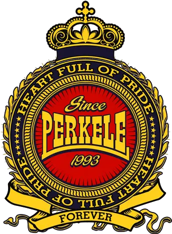 Pin Perkele Png Heart Band Logo