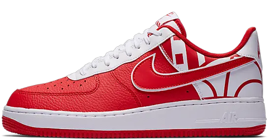 Nike Air Force 1 Low Logo Pack Shoe Png Red Nike Logos