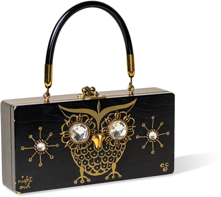 The Enid Collins Story Top Handle Handbag Png Night Owl Icon