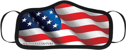 Southern Couture Usa Flag Protective Mask Southern Couture Png Usa Flag Transparent