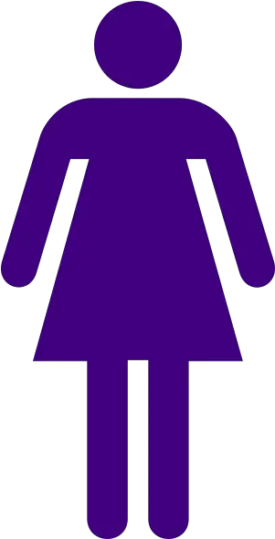 Dark Purple Female Icon Clip Art Hand On Chest Png Small Female Icon