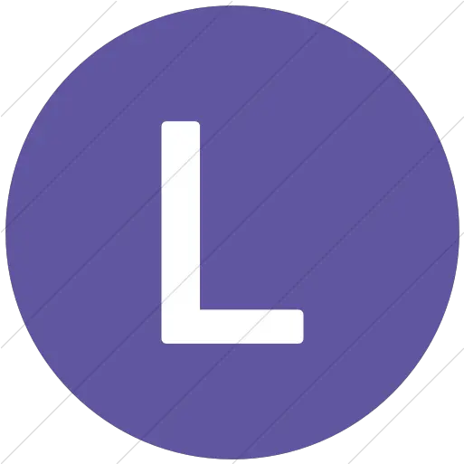 Purple Alphanumerics Uppercase Letter Purple L In A Circle Png Letter L Icon