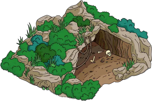 Cave Png Pic Simpsons Tapped Out Forest Cave Png