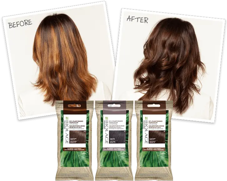 Biolage Haircolor Biolage Plant Based Color Png Brown Hair Png