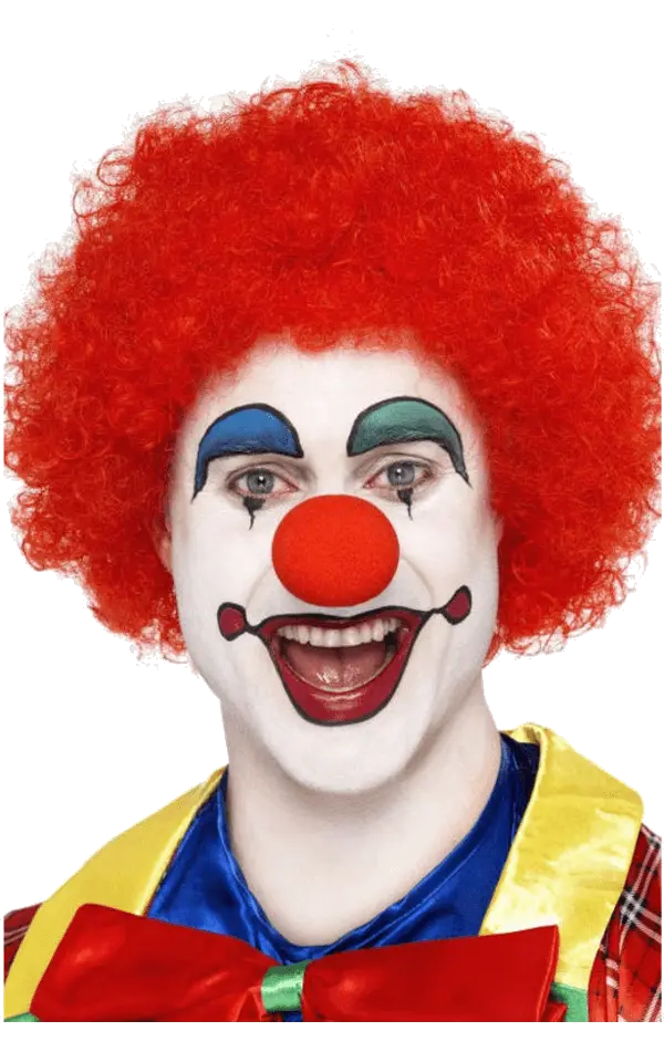 Download Clown With Blue Hair Red Clown Wig Png Clown Hair Png