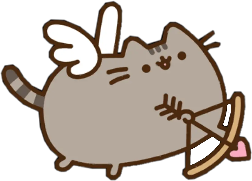 Pusheen Cupid Valentinesday Loveisintheair Freetoedit Pusheen Cupid Png Cupid Transparent Background