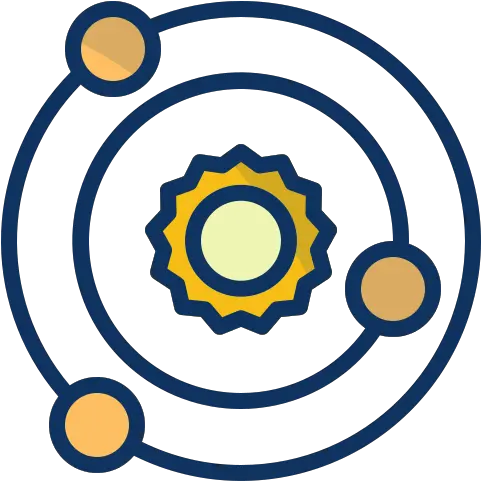 Galaxy Solar System Free Icon Of Space Filled Outline Dot Png Galaxy Icon