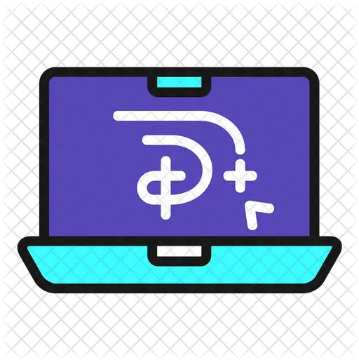 Disney Plus Icon Of Colored Outline Png