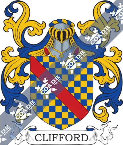 Clifford Family Crest Coat Of Arms And Name History Herrera Coat Of Arms Family Crest Png 16 Png