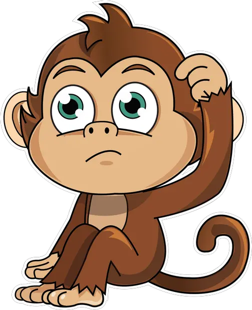 Cute Monkey Stickers Messages Sticker 6 Stiker Monkey Png Animation Animal Pics Hd Monkey Transparent