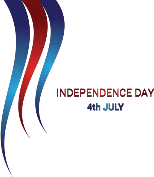 Us Independence Day Text Logo Line For Team Gb Png 4th Of July Transparent