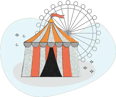 Custom Glitter Temporary Tattoos For Events Gumtoo Png Circus Tent Icon