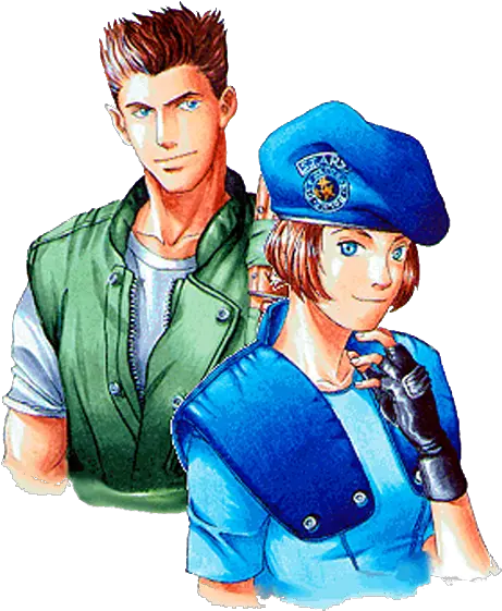 Chris Redfield And Jill Valentine Alpha Chris And Jill Resident Evil 1 Png Chris Redfield Png