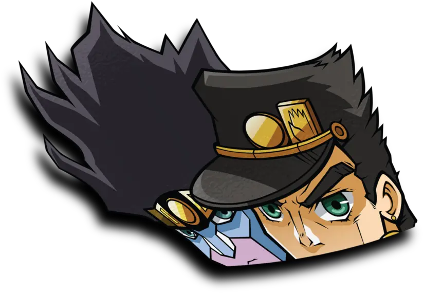 Jotaro Kujo Peeker Sticker Fictional Character Png Jotaro Png