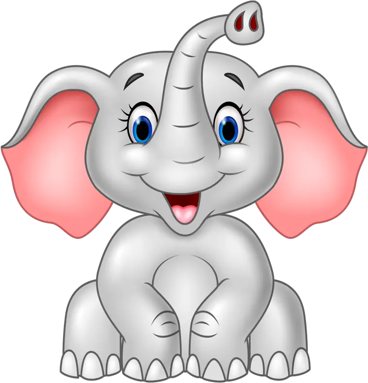 Elephant Clipart Transparent Background Baby Elephant Cartoon Png Elephant Transparent Background