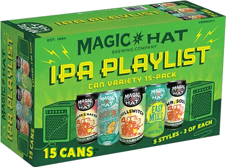 Magic Hat Ipa Playlist Variety Pak Can Oak Beverages Inc Juicebox Png Magic Hat Png
