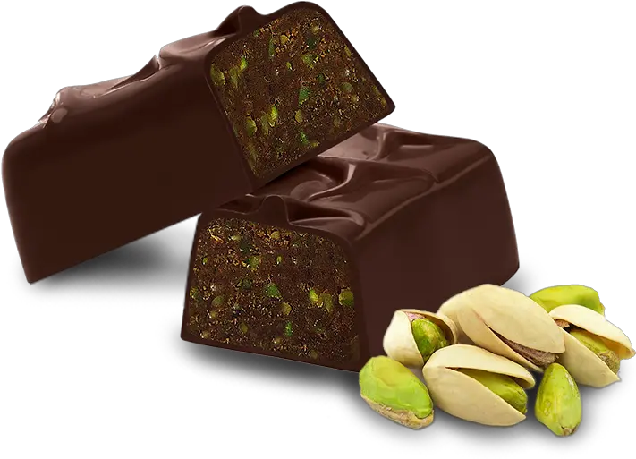 Dark Chocolate Pistachio Truffle Bar Chocolate Png Chocolate Transparent