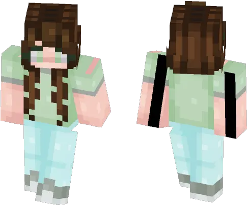 Download Aesthetic Minecraft Skin For Free Superminecraftskins Minecraft Cute Brown Hair Girl Skin Png Aesthetic Minecraft Logo