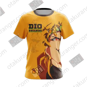 Jojou0027s Bizarre Adventure Dio Brando Unisex 3d Tshirt Dio Jojo Shirt Png Dio Brando Png