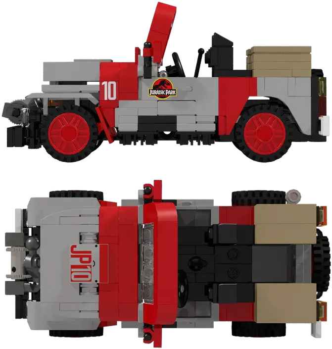 Download 1 Jurassic Park Jeep Lego Custom Full Size Lego Jurassic Park Jeep Png Jurassic Park Transparent