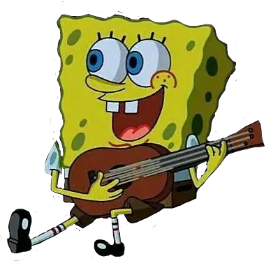 Download Spongebob Campfire Songfreetoedit Spongebob Sponge Bob With Guitar Png Campfire Png