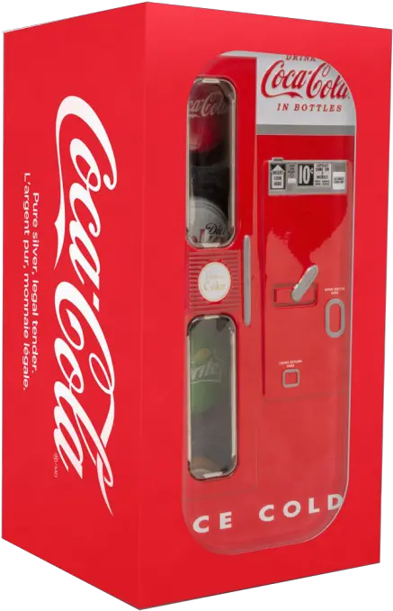 Coca Cola 2020 Vending Machine Set Sprite Fanta Bottle 4x 6g Silver Cap Coin 1 Fiji Cola Vending Machine Png Coca Cola Transparent