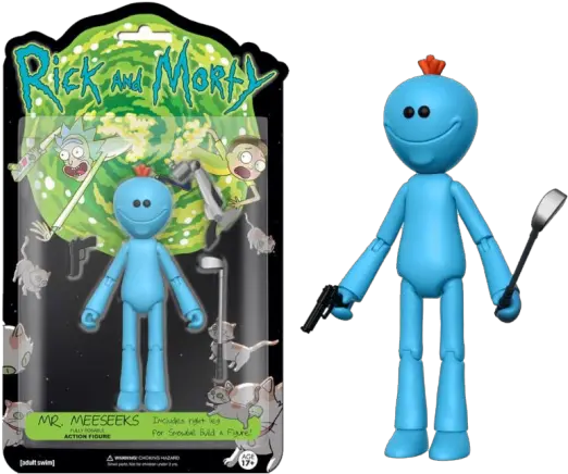 Download Funko Action Figure Rick And Rick And Morty Mr Meeseeks Toy Png Mr Meeseeks Png