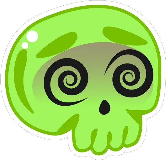 Skull Emoji Puke Sticker Ocean Garden Seafood And Javanese Resto Png Skull Emoji Transparent