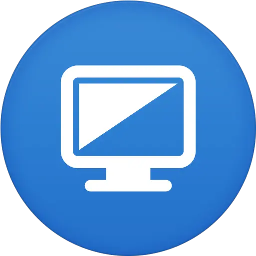 Pc Icon Symbol Blue Computer Icon Png Pc Icon Png