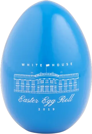 Official 2019 Blue White House Easter Egg Png Transparent