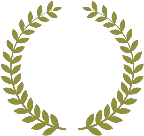 Laurel Wreath Blue Leaves Round Logo Png Leaf Wreath Png