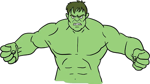 How To Draw The Hulk Really Easy Drawing Tutorial Cartoon Png Hulk Smash Png