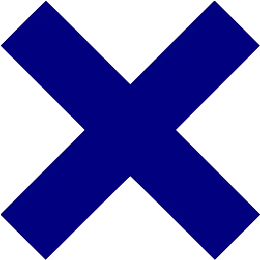 Navy Blue X Mark Icon Black X Mark Png X Mark Png