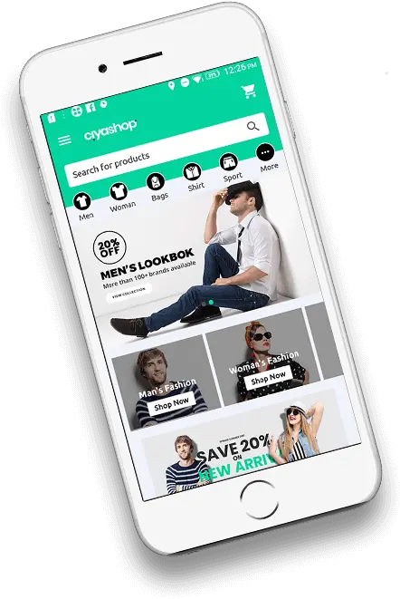 Develop Your Ios App By Using Ciyashopu0027s Ecommerce Ecommerce Android App Template Png Ios App Icon Template