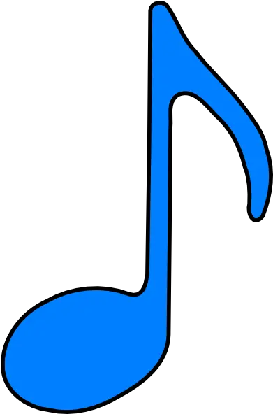 Png Quarter Note Transparent Background Blue Musical Notes Clipart Quarter Note Png