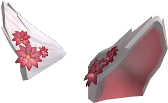 Blossom White Cat Ears Roblox Cat Ears Roblox Code Png Cat Ears Png